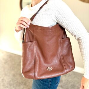 Coach Cognac Leather Hobo Shoulder or Crossbody Bag